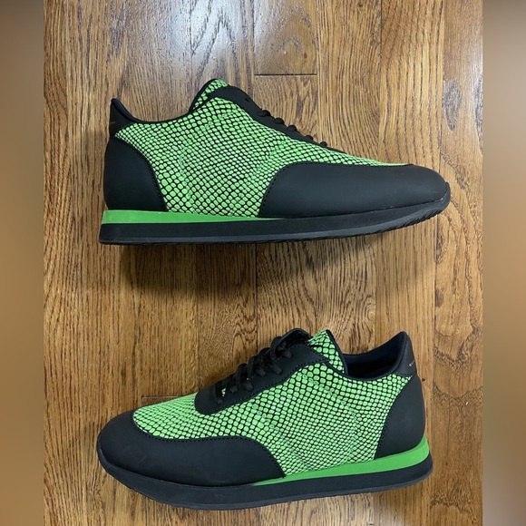 Giuseppe Zanotti JIMI RUNNING Sneakers Black And Green Made In Italty Mens 41 - Picture 2 of 12
